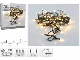 Łańcuch świetlny 18 m ciepły biały 240 LED KOOPMAN