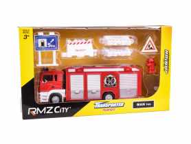 Model metalowy City 1:64 Wóz Strażacki Playset RMZ