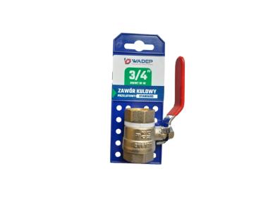 Zdjęcie: Zawór kulowy przelotowy standard W-W - 3/4" WADEP