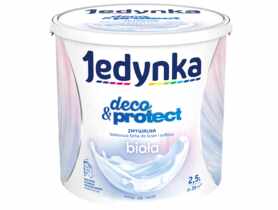 Farba lateksowa Deco&Protect biała 2,5 L JEDYNKA