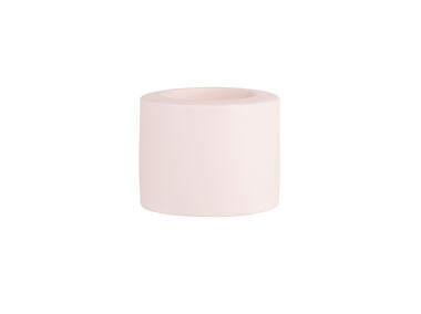 Zdjęcie: Świecznik ceramiczny 6,5x6,5x5,5cm pudrowy róż ALTOMDESIGN