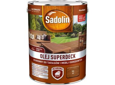 Zdjęcie: Olej do drewna 5 L tek Superdeck SADOLIN