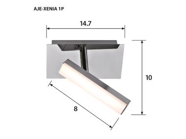 Zdjęcie: Reflektor led aje-xenia 1p 400lm 1x4,6w ACTION