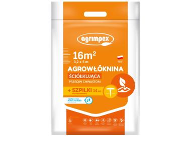 Zdjęcie: Agrowłóknina ściółkująca 50 g czarna 3,2 x 5 m, 14 szpilek AGRIMPEX PRO