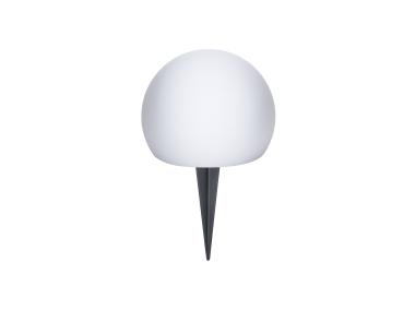 Zdjęcie: Lampka solarowa kula 30 cm RGB + pilot biała naziemna VOLTENO