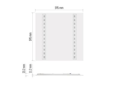 Zdjęcie: Panel LED Troxo 60x60 cm, 27W, neutralna biel, UGR