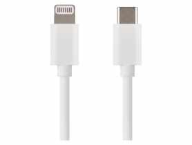 Kabel Usb 2.0, wtyk C - Lightning MFi, i16P, ładowanie, transmisja danych, 1 m, biały EMOS