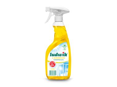 Zdjęcie: Płyn do mycia szyb i glazury z alkoholem - cytrynowy 600 ml LUDWIK