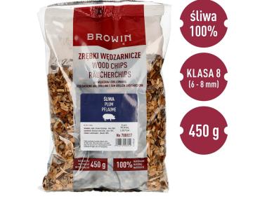 Zdjęcie: Zrębki do wędzenia, grillowania śliwa 450 g BROWIN