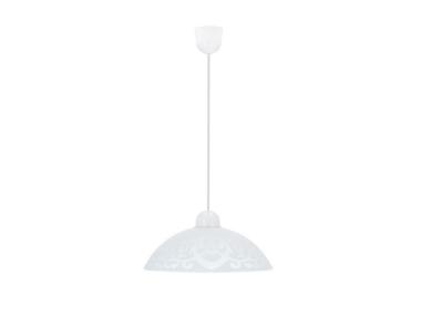 Zdjęcie: Lampa wisząca 1x60W E27 klosz biały z wzorem Bronte CANDELLUX