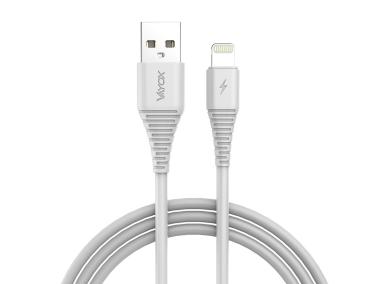 Zdjęcie: Kabel USB - Lightning 1 m biały VA0057 VAYOX