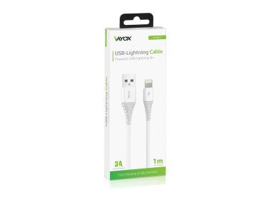 Zdjęcie: Kabel USB - Lightning 1 m biały VA0057 VAYOX