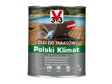 Zdjęcie: Olej do tarasów Polski Klimat 1 L Palisander V33