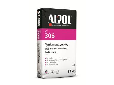 Zdjęcie: Tynk szary cementowo-wapienny maszynowy lekki 30 kg AT306 ALPOL