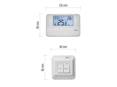 Zdjęcie: Termostat bezprzewodowy, pokojowy, programowalny z OpenTherm, P5616OT EMOS