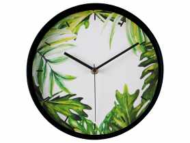 Zegar ścienny Greenry 25 cm,  zielono-biały UNIGLOB