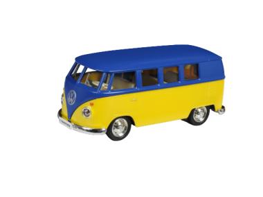 Zdjęcie: Zabawka Volkswagen Samba Bus matte blue with yellow DAFFI