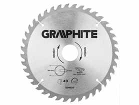 Tarcza do pilarki, widiowa, 180 x 30 mm, 40 zębów GRAPHITE