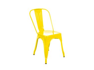 Zdjęcie: Krzesło Hugo stalowe żółte MIRPOL