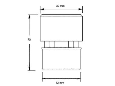 Zdjęcie: Zawór napowietrzający kanalizacyjny 32/40 mm MCALPINE