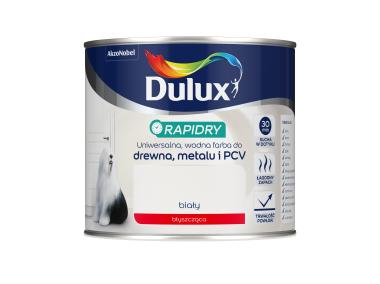 Zdjęcie: Farba do drewna, metalu i PCV Rapidry 0,4 L błyszczący biały DULUX