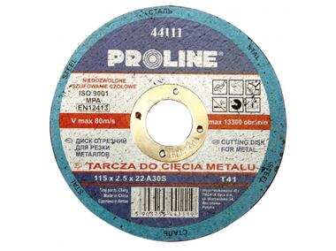 Zdjęcie: Tarcza do cięcia metalu T41, 115x2.5x22A30S PROLINE