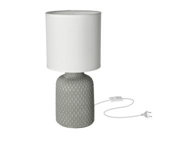 Zdjęcie: Lampa stołowa szara, podstawa ceramiczna Iner CANDELLUX