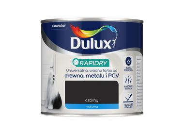 Zdjęcie: Farba do drewna, metalu, PCV Rapidry  czarny matt 0,4 L DULUX