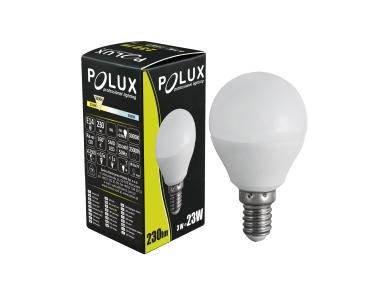 Zdjęcie: Żarówka LED G45 E14  3,5 W 230 lm pc+aluminium POLUX