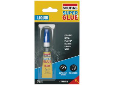 Zdjęcie: Klej sekundowy Super Glue liquid 3 g Soudal