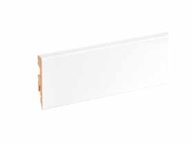 Listwa przypodłogowa MDF Biały RAL 9003 okleina półmat 6x1,1 cm kwadrat R3 220 cm CEZAR