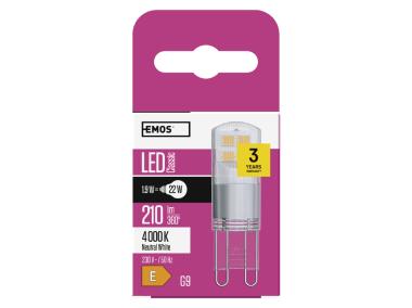 Zdjęcie: Żarówka LED Classic JC G9 1,9 W (22 W) 210 lm, neutralna biel EMOS