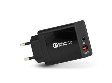 Zdjęcie: Ładowarka sieciowa PD (USB-C) + USB QuickCharge 3.0 36W VA0035 VAYOX