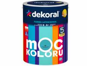 Farba lateksowa Moc Koloru turkusowa głębia 5 L DEKORAL