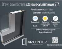 KR CENTER - Drzwi zewnętrzne stalowo-aluminiowe STA
