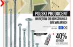 Polski producent wkrętów do konstrukcji drewnianych