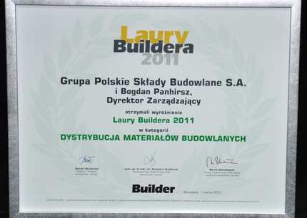 LAURY BUILDERA 2011 dla Grupy PSB 