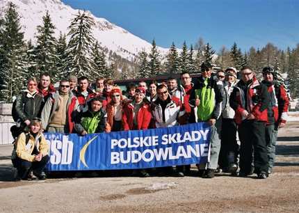 Kupcy PSB na nartach w Dolomitach