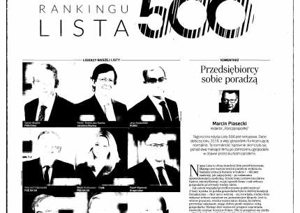 117 miejsce Grupy PSB na Liście 500 firm dziennika Rzeczpospolita