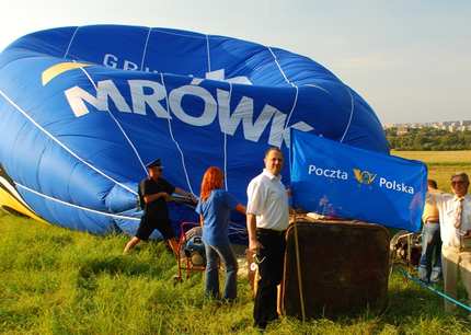 Balon "PSB-Mrówka" a Poczta Polska