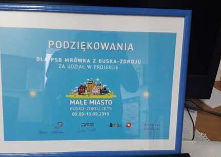 Mrówka Busko sponsorem projketu "Moje małe miasto"